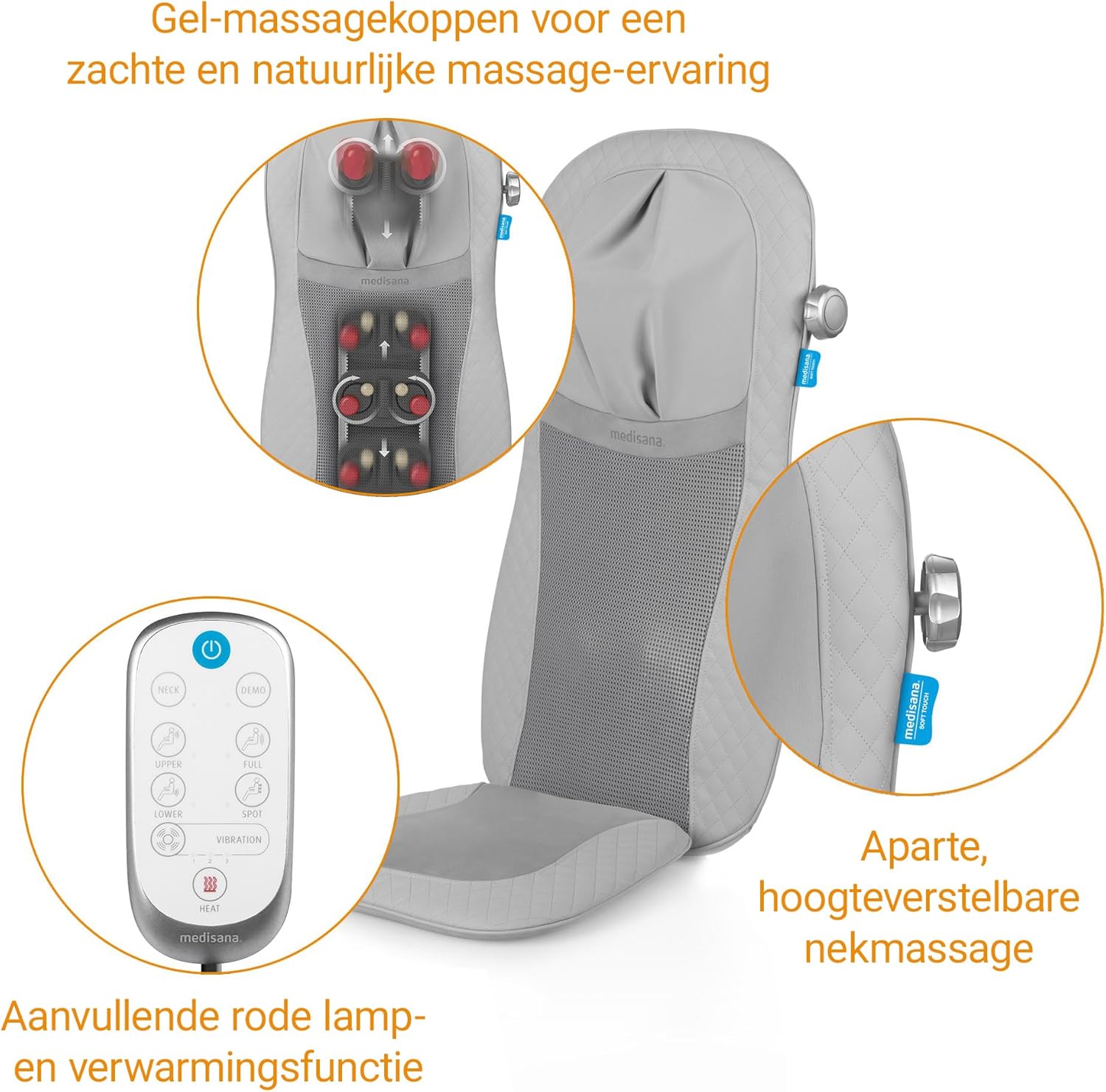 Remote control and features of Medisana MCG 810