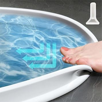 39Inch Collapsible Bathroom Water Stopper Flood Barrier Rubber Water Dam, Water Barrier and Retention System, Keeps Water Inside, Water Blocking Strip for Kitchen Sink, Bathroom