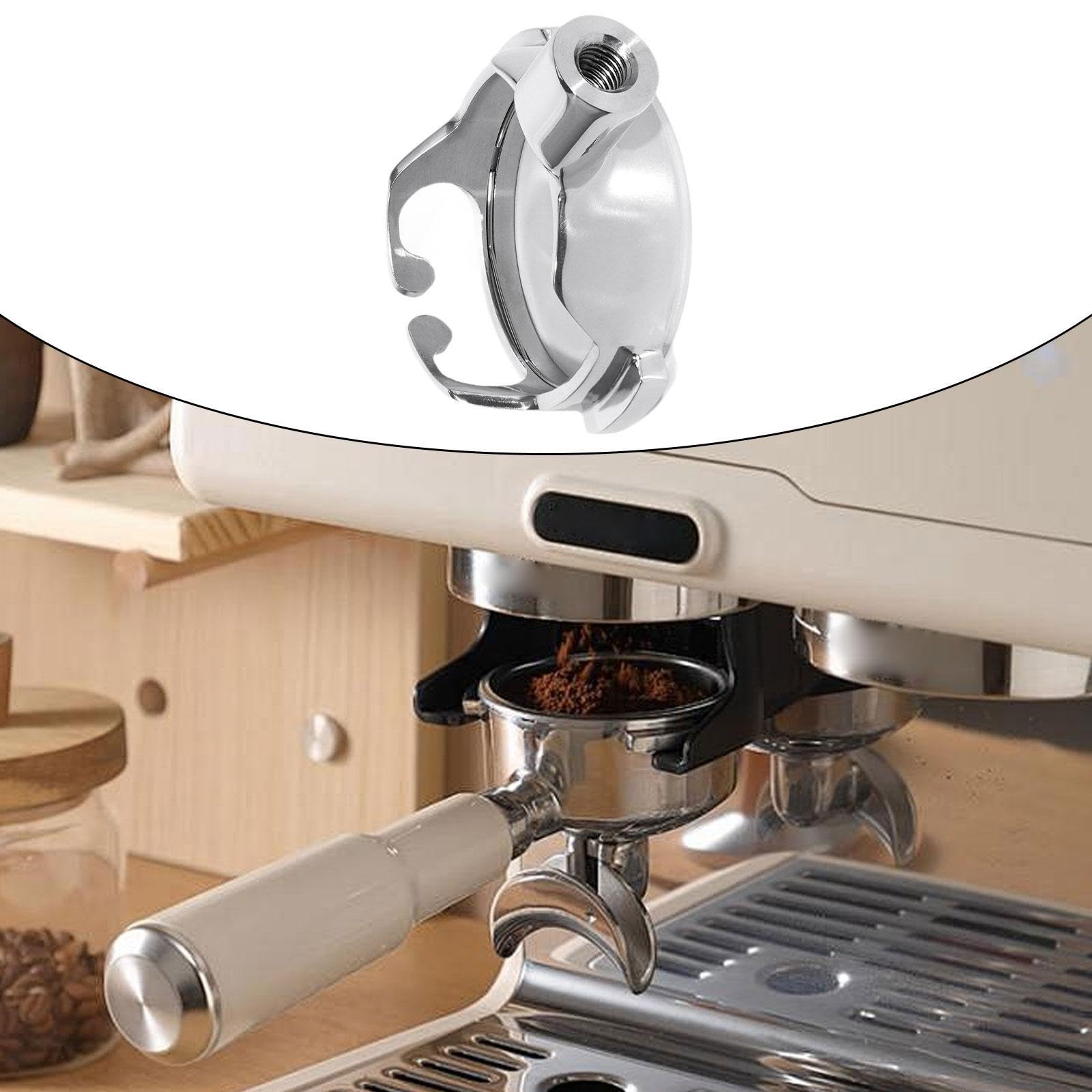 Pieza de Repuesto para El Cabezal Del Compatible con Accesorios E61, Portafiltro Sin Fondo de 58 Mm con Doble Orejeta para Cafeteras