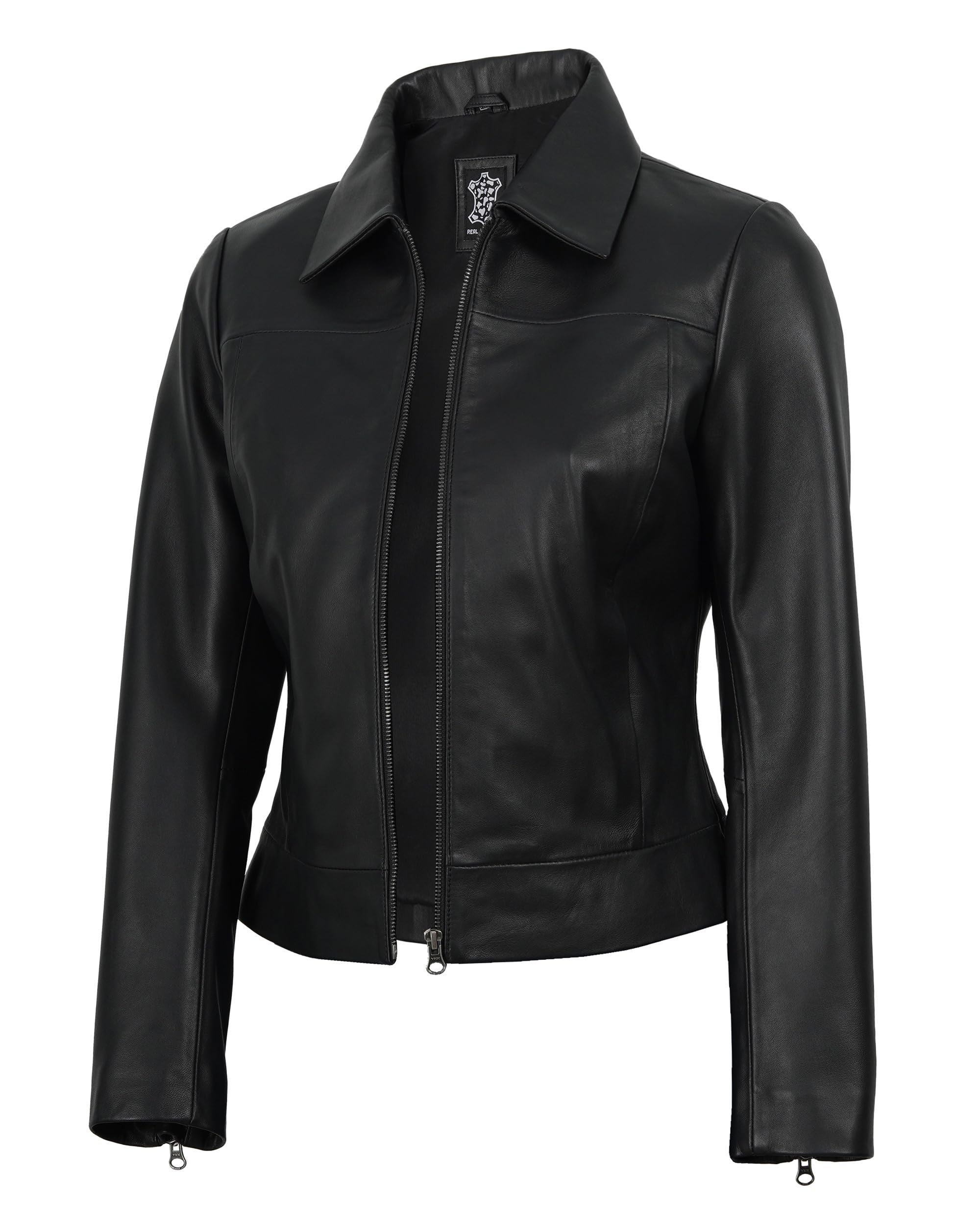 Decrum Real Lambskin Leather Jackets for Women