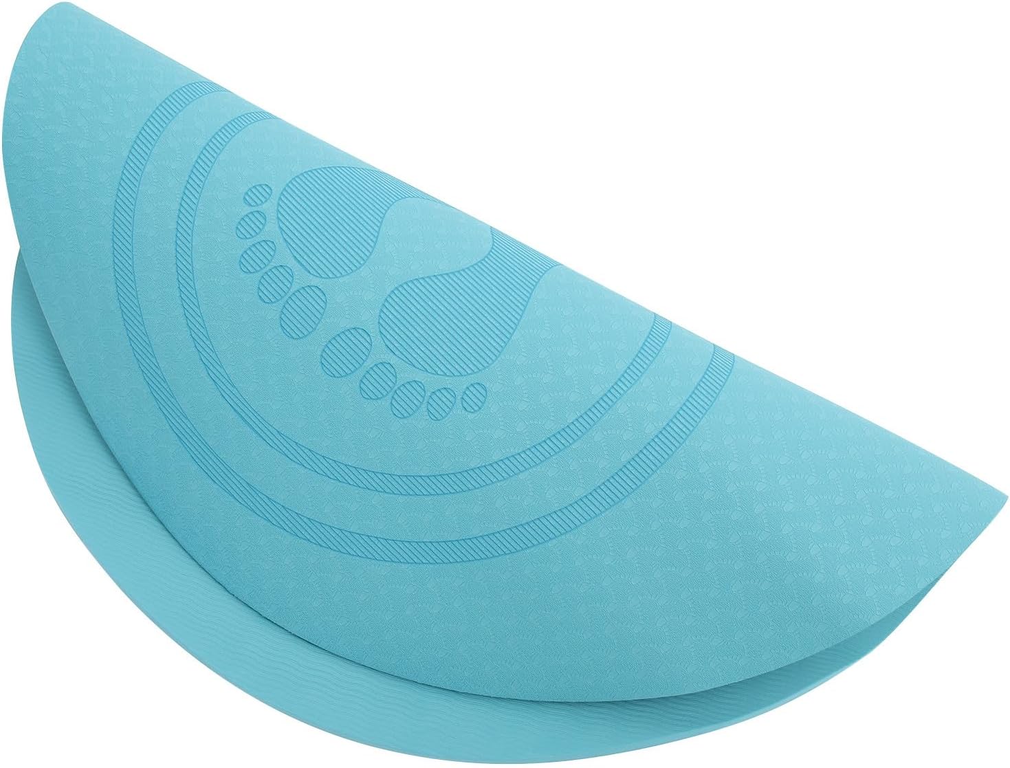 VANZACK Non-slip Jump Rope Mat Tpe Indoor Workout Fitness Floor Mat 60cm Thick Shockproof Cushion for Home Gym Exercise