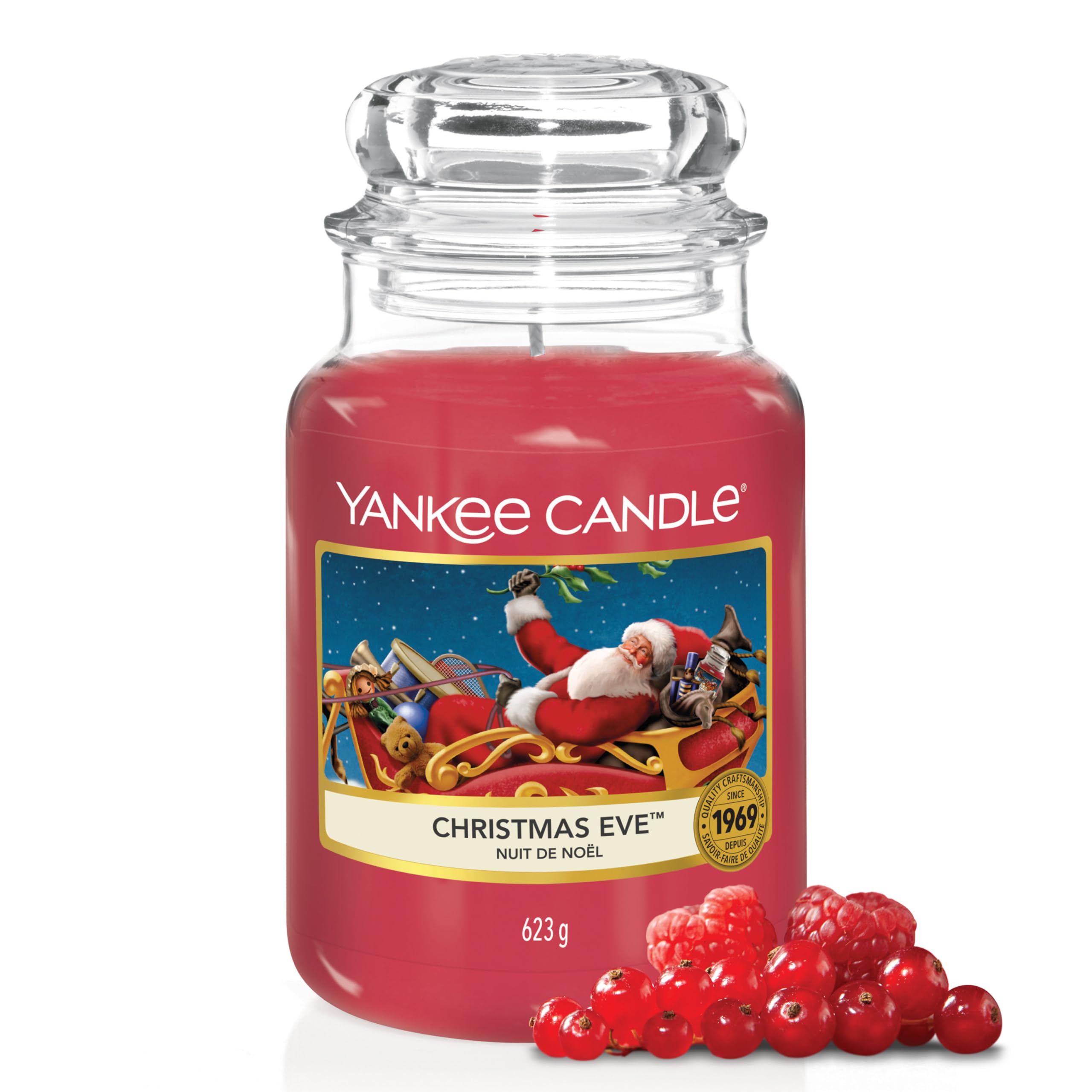 Scented Candle | Christmas Eve Large Jar Candle | Long Burning Candles: up to 150 Hours | Perfect Gifts for Women