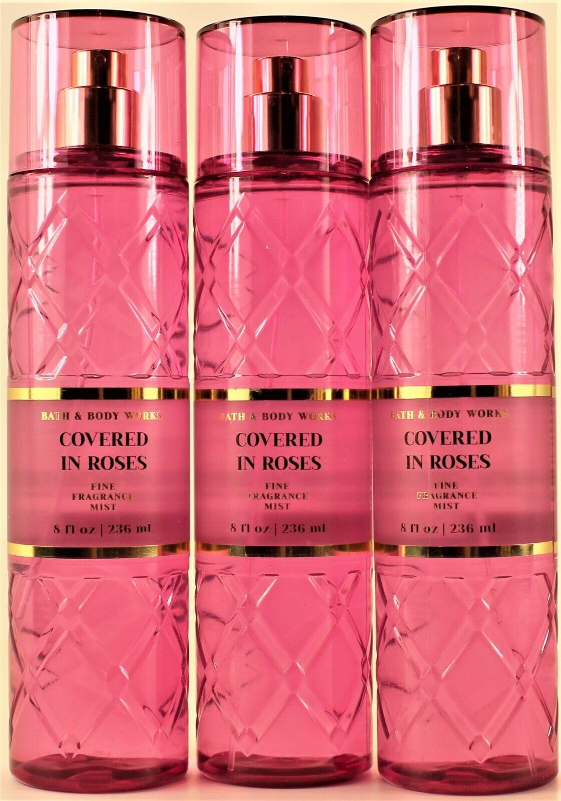 Amazon.com : 3-Pack Gift Set Fine Fragrance Mist COVERED IN ROSES