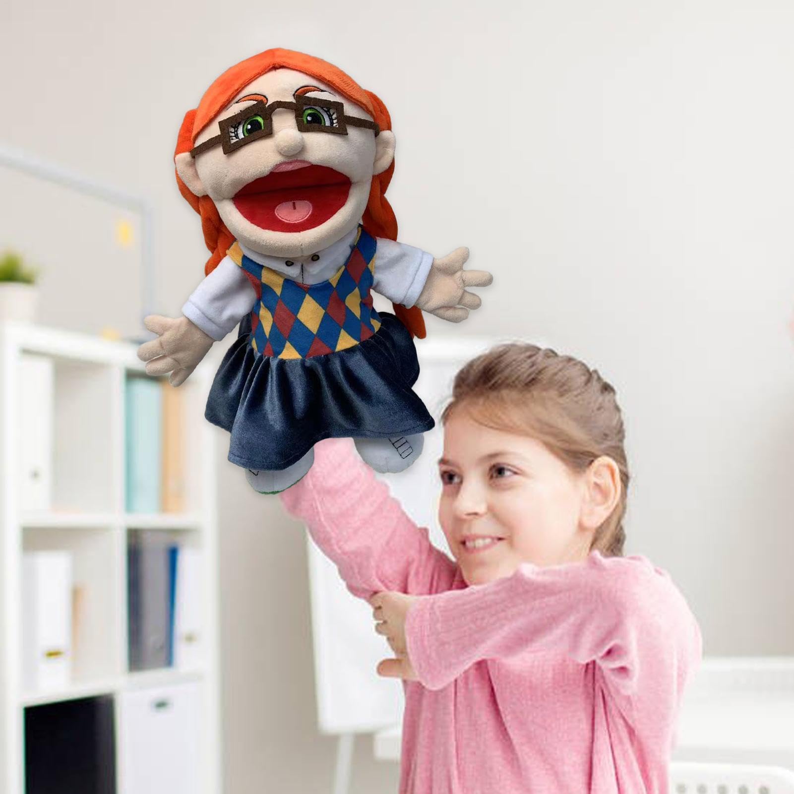 Role Play Story Telling Figure, Interactive Hand Puppet, Role Play Puppet Dol, Interactive Hand Doll, For Playful Education Birthday Storytelling Performance