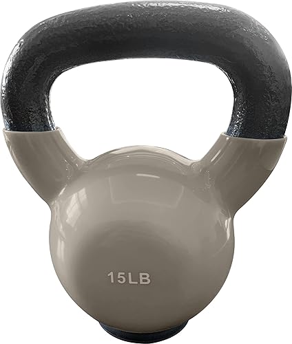 Miniatura 3 de Pesas rusas  Grado profesional revestimiento de vinilo pesas de hierro fundido sólido con una parte inferior protectora especial