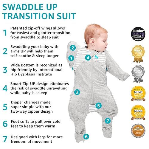 Miniatura 2 de Love to Dream Swaddle Up TSuit Warm 25T Gris M