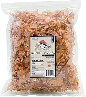 Mayde Japanese Bonito Flakes - Extra Large Shaved Skipjack Tuna - Katsuobushi Dried Bonito Flakes for Japanese Cooking - Traditional Dried Fish Topping for Cooking - 16 oz (1 lb)