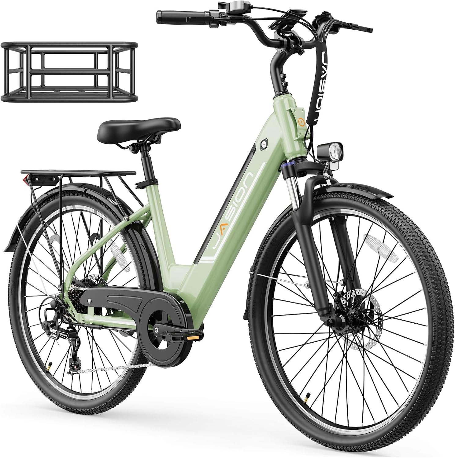 Jasion Roamer/ST eBikes for Adults, 26″ 528WH Electric Bikes for Adults