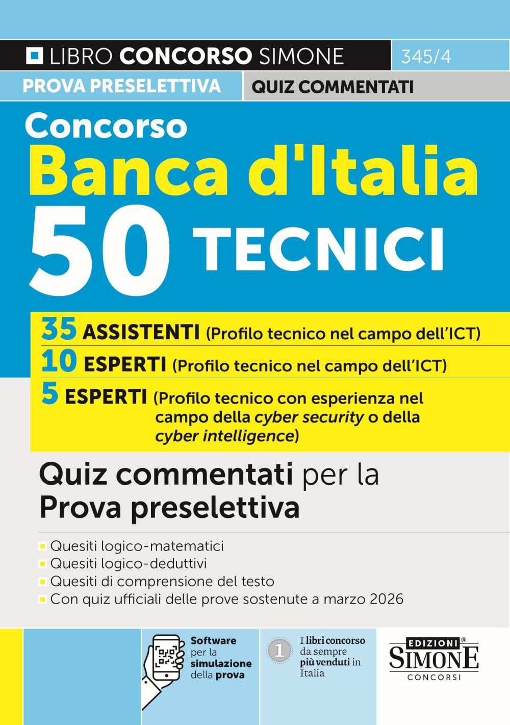 Concorso Banca d'Italia 50 Tecnici - Quiz commentati per la Prova preselettiva