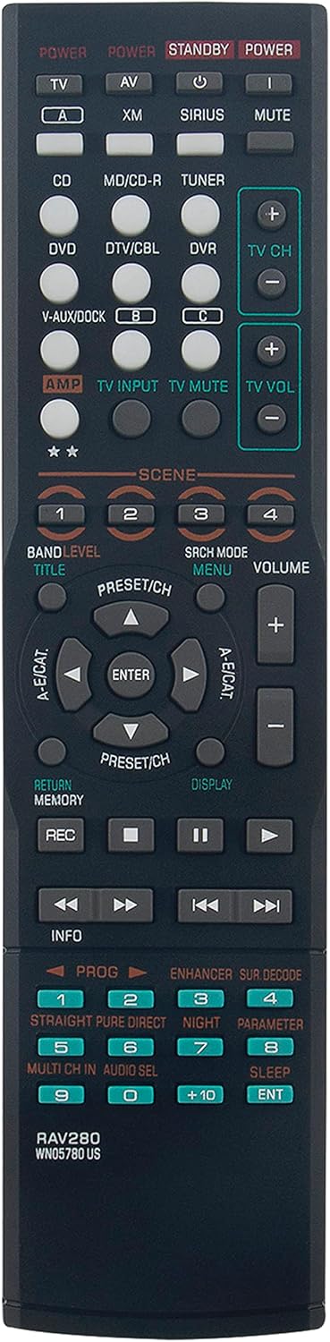 Control Remoto Rav280 Compatible Con Yamaha Rx-v463