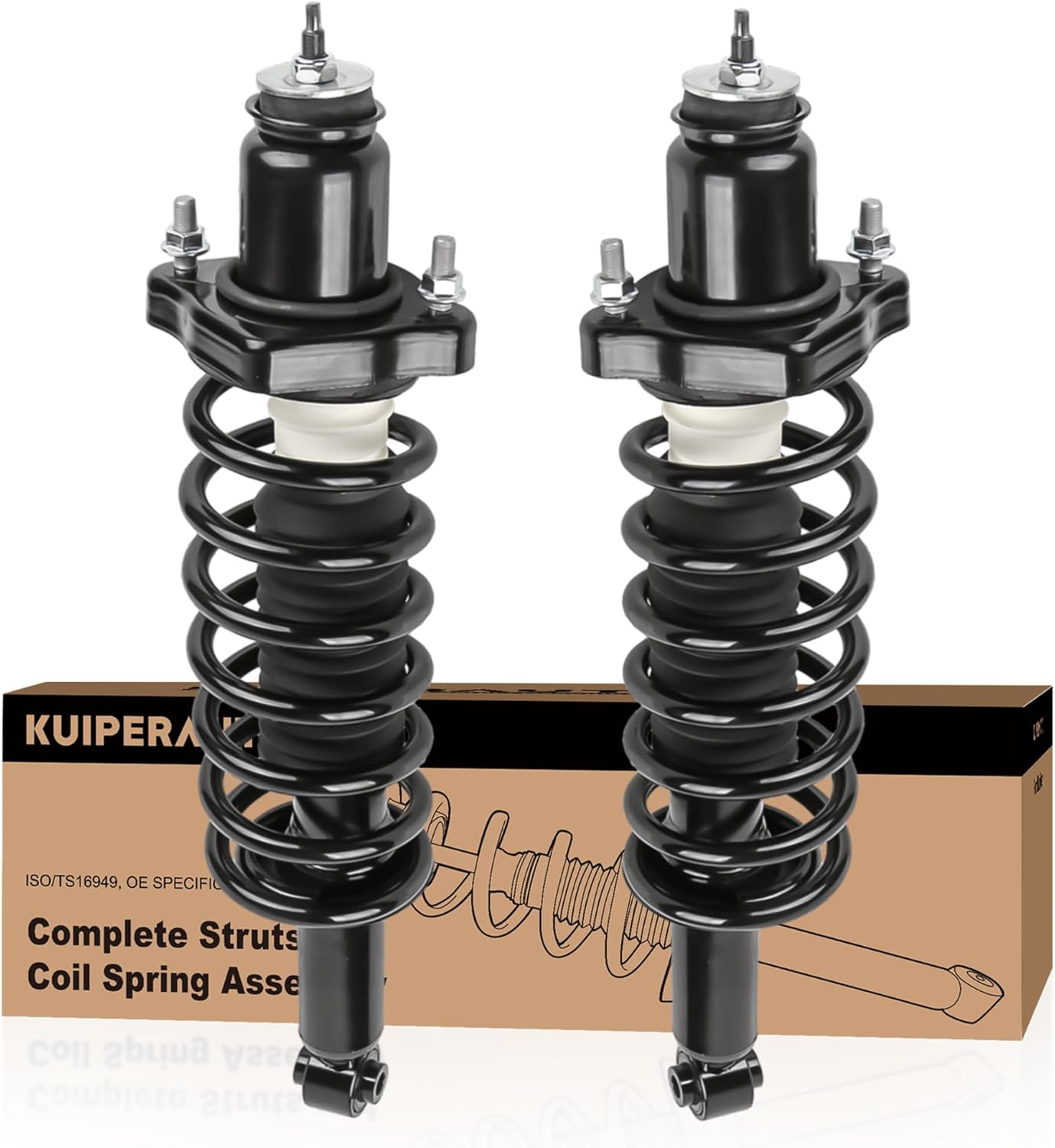 172368 172401 Front and Rear Struts Complete Assembly Shocks Absorbers Compatible for 2007-2016 Jeep Compass Patriot/Compatible for 2007-2012 Dodge Caliber (set of 4)