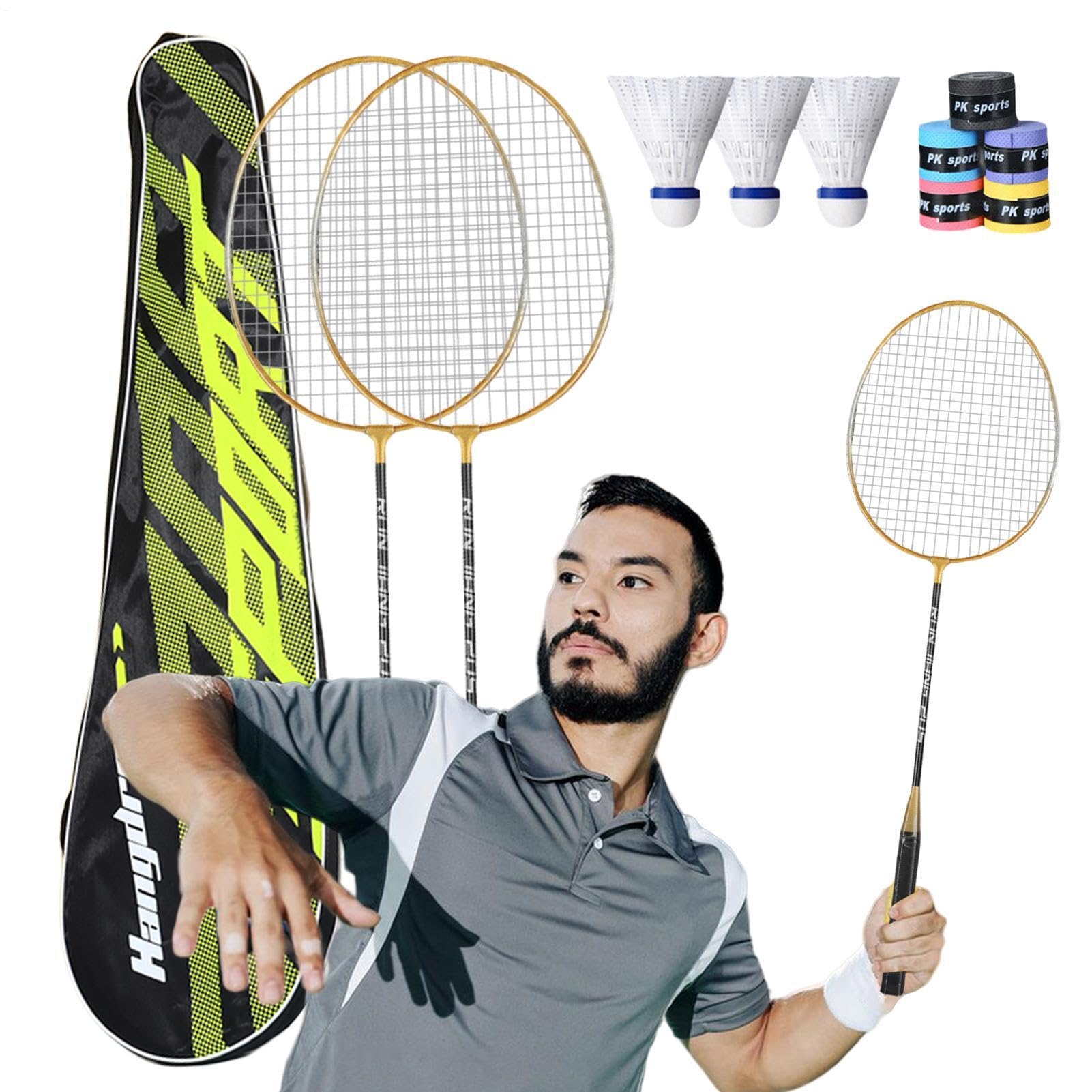 Générique Badminton - Set di racchette da neve Badminton | Professionale per Adulti,Attrezzatura leggera, Assorbente il Sudore per Adulti e Professionisti, Sport, Giochi da Giardino in