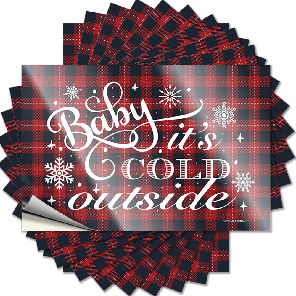 Space Bumper Tattoos | Baby It's Cold Outside Plush for Best Decor(6X9CM)