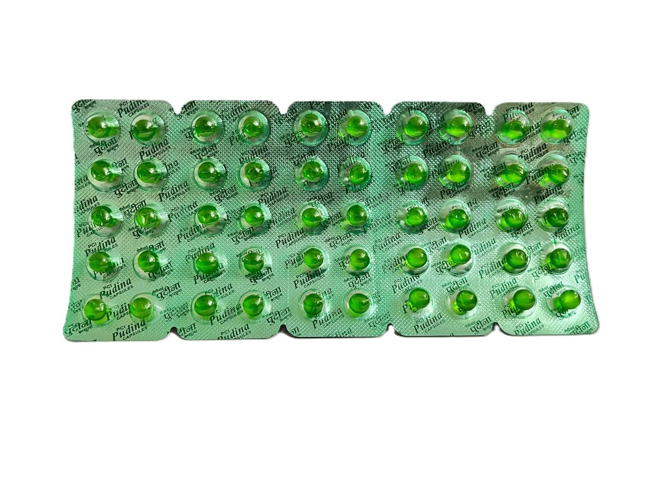 Herbal Pudina Capsules, Pack of 10 Strips, 100 Capsule, For Digestion Constipation, Healthy for gut stomach-picture-13