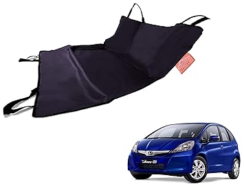 WolkomHome 100% Waterproof Car Pet Rear Seat Cover Dog Hammock Make Black Red for Honda Jazz Old Type 1