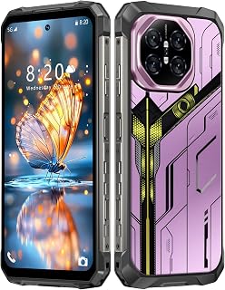 MMY 32+1TB Rugged Armor Unlocked Cell Phone,Smartphone 6.99" HD 68+108MP Night Vision Photography 22000mAh AI Unlocked Phone,Face ID/Fingerprint Unlock/Underwater-Night-Photo/Dual SIM/5G/NFC(Pink-B)