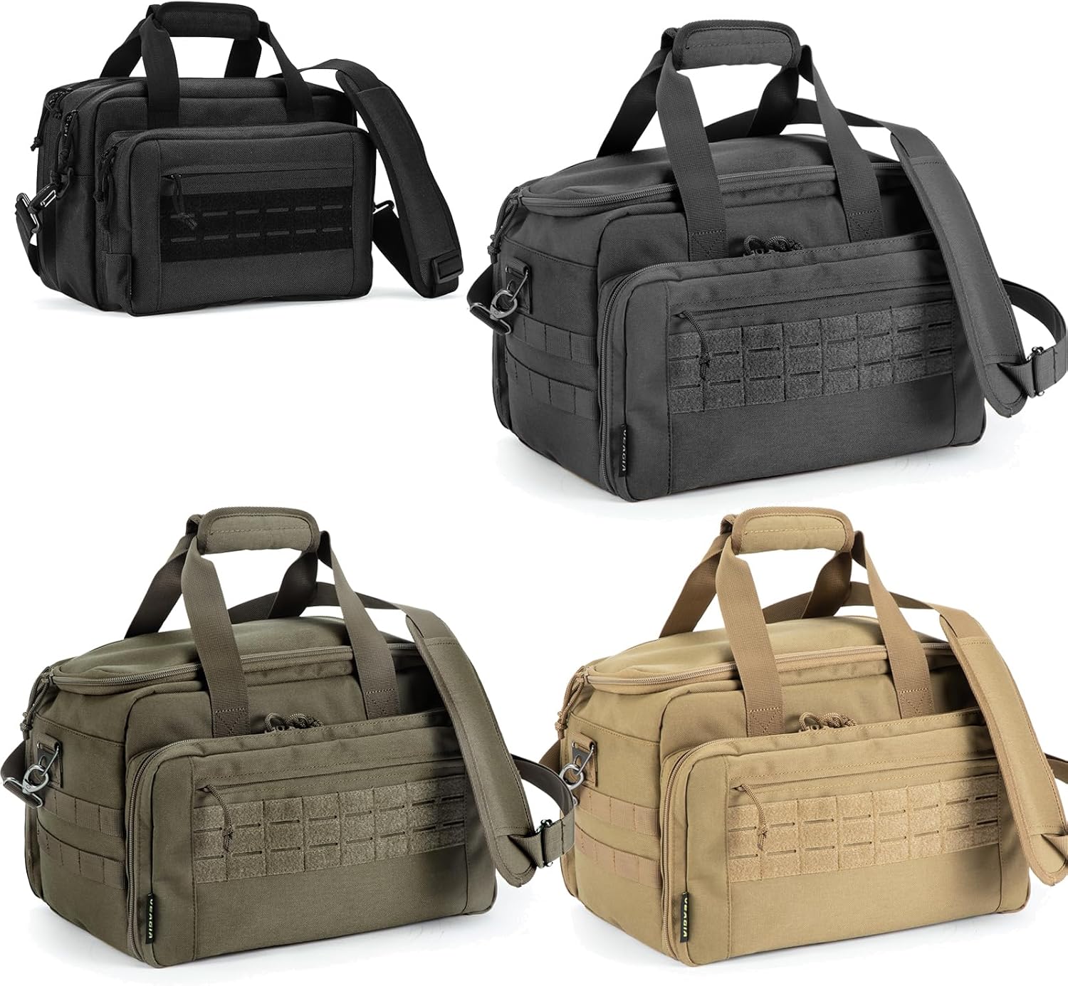 VEAGIA Range bag for 2 pistols or large gun bag for 4 pistols
