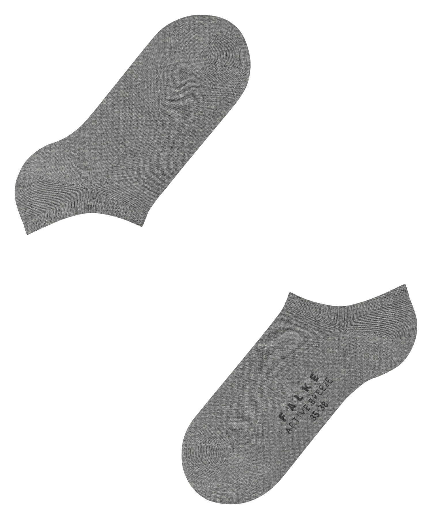 FALKE Kobiety Skarpety do trampek Active Breeze W Sn lyocell krótkie jednokolorowe 1 Para, Szary Light Heather 3223, 39-42