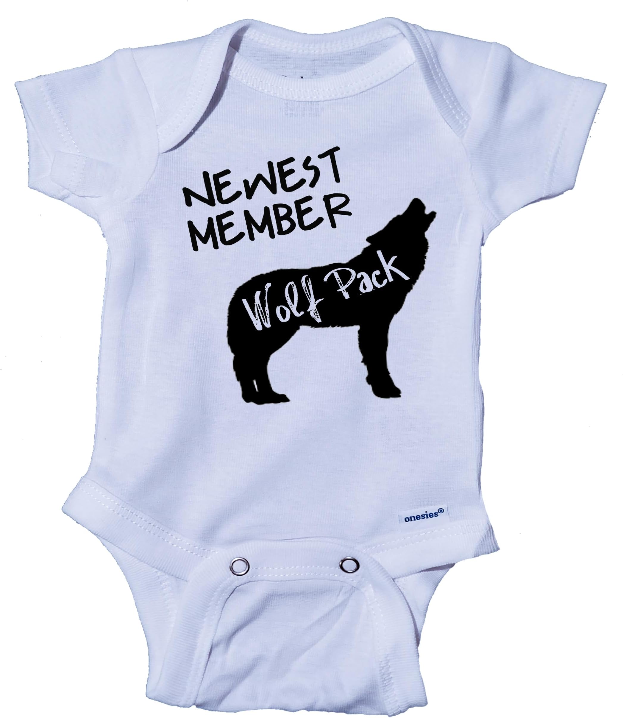 Baby Announcement Onesie Member of Wolfpack Cotton Infant Baby Bodysuit