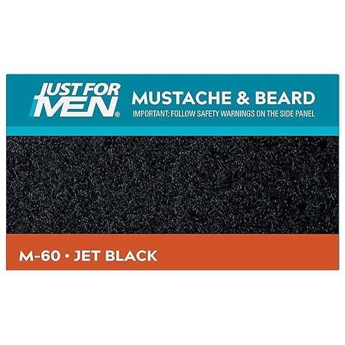 Vista 4 de JUST FOR MEN Gel de color para bigote, barba y patillas 115 negro azabache 1 cada uno (paquete de 5) Gris,Rubio,Rubio M-38/40,Marrón,Marrón