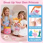hahaland Dress Up Doll Playsets - Princess Mermaid Unicorns Toys for Girls Age 4-6, Plush Doll with 3 Outfits and Carry Bag, Fairy Ballerina Toys 4 Year Old Girl Birthday Gifts Easter Basket Stuffers