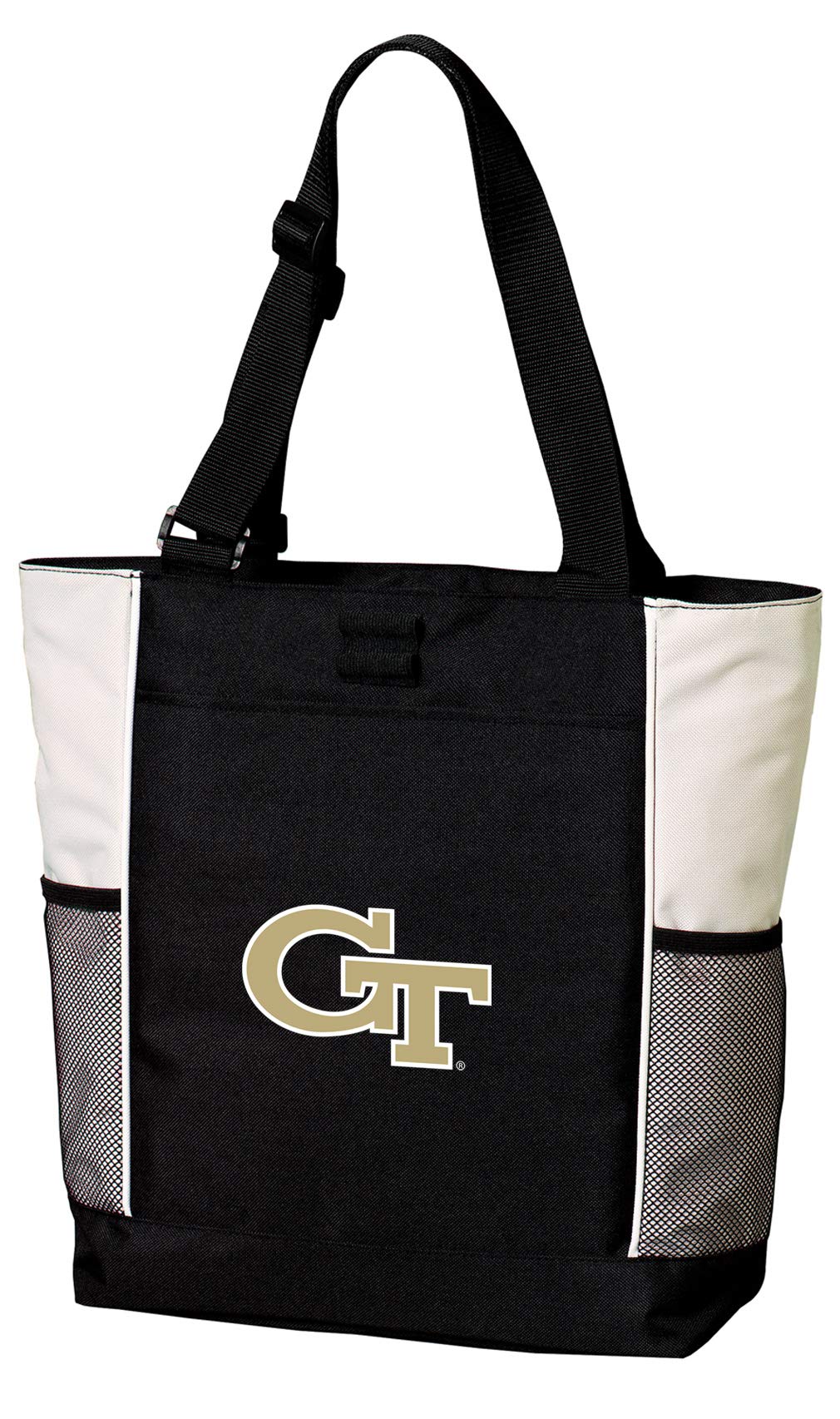 Broad Bay Georgia Tech Tote Bags Georgia Tech Totes Beach Pool Or Travel Official Zippered Carryall Travel Tote with GT Logo