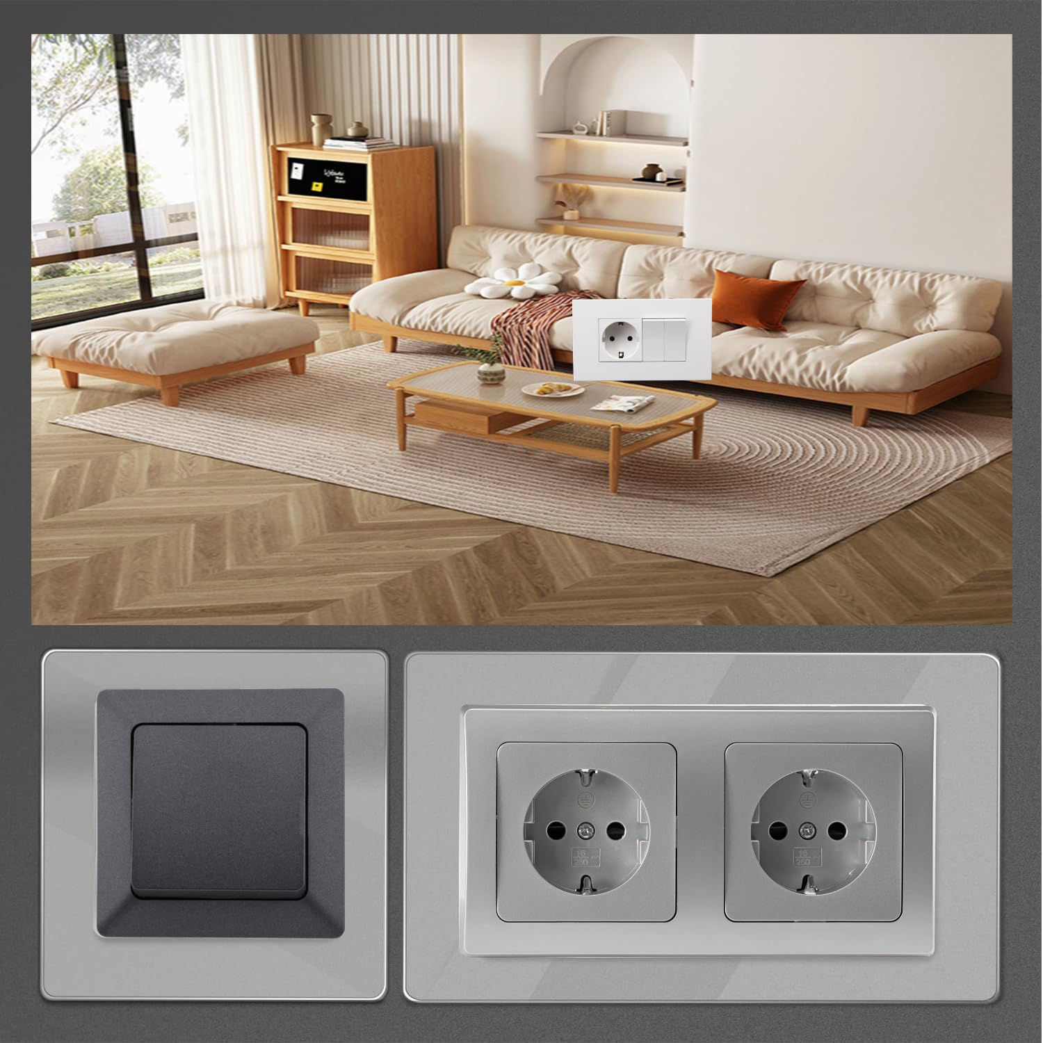 Adesivo Decorativo Gatto Per Interruttori E Prese - Nero, Autoadesivo, Anti Macchie - Foto 2