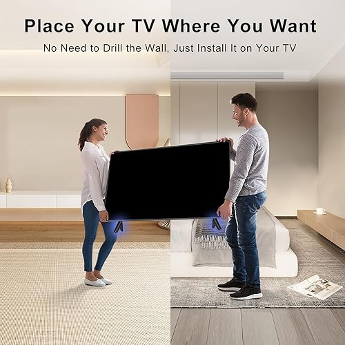 Miniatura 6 de Soporte base mejorado para TCL de 28, 32, 40, 43, 49, 50, 55, 65 pulgadas, patas de TV Roku para TCL Roku TV, patas de soporte de TV con juego de