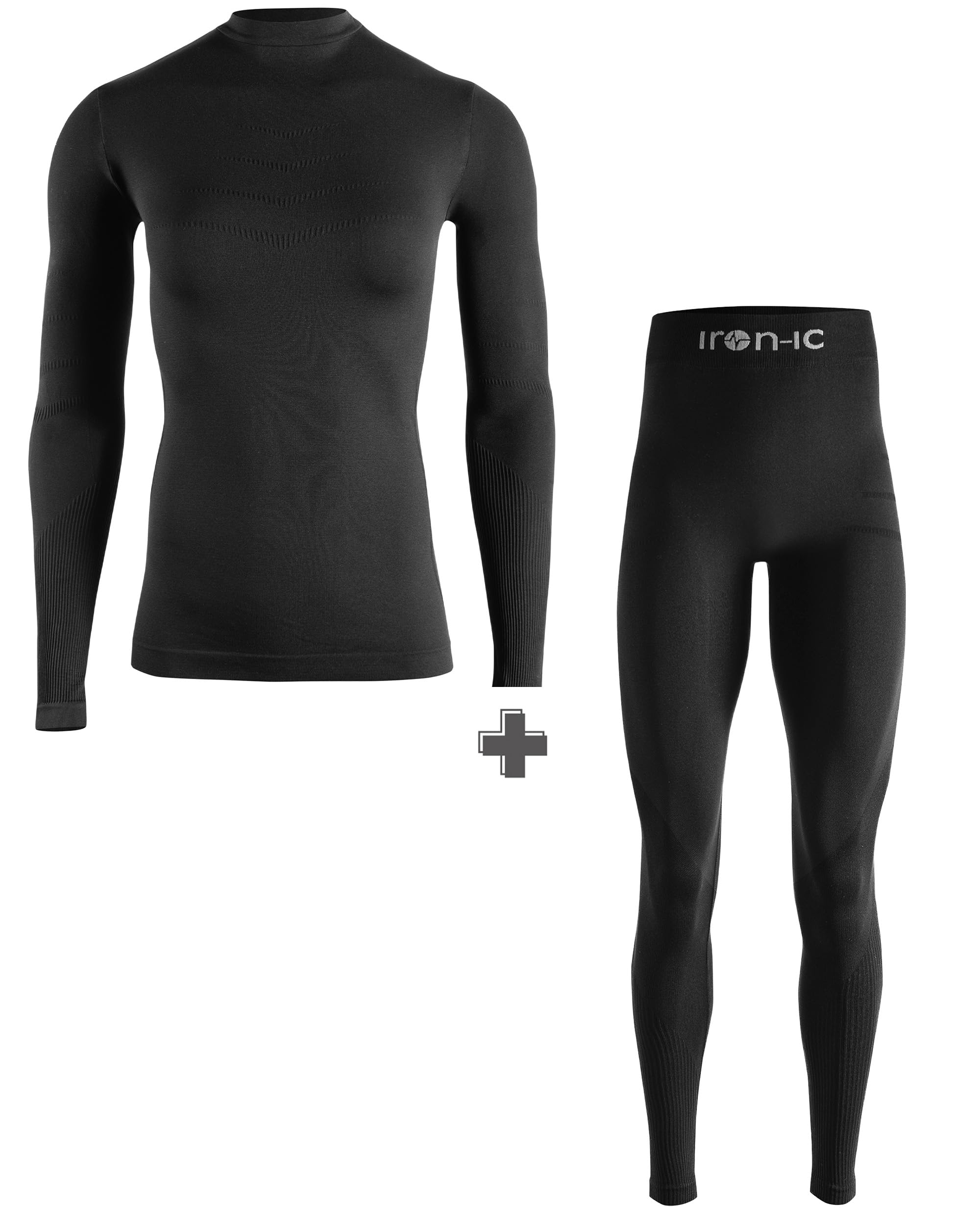Iron-Ic - Completo Donna T-Shirt e Leggings Thermo Light Seamless Traspirante e Termico - Performance Thermic - Art. 900479