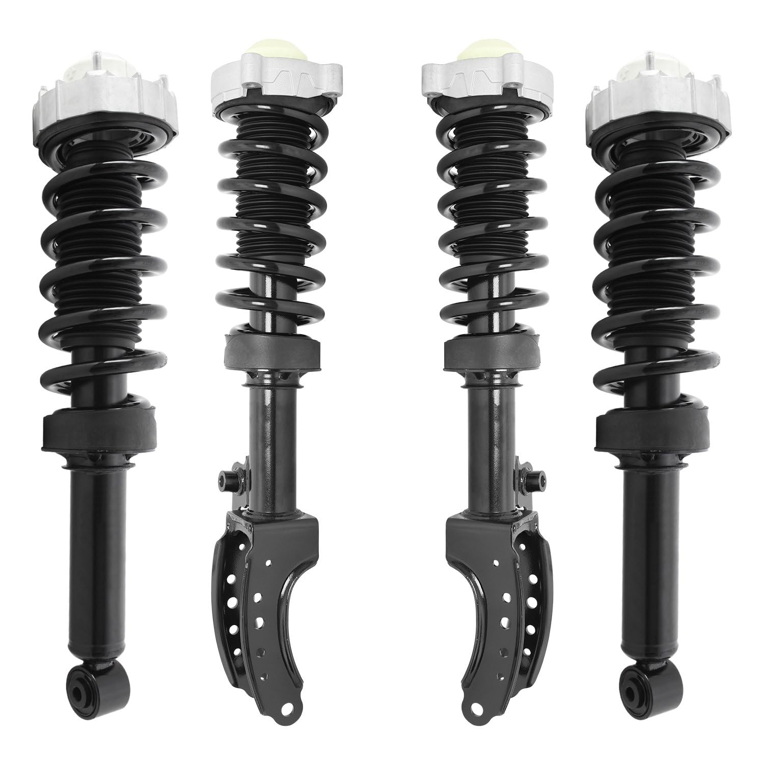 COMPLETESTRUTS - Front & Rear Complete Strut Assemblies with Coil Springs Replacement for 2007-2015 Audi Q7 - Set of 4