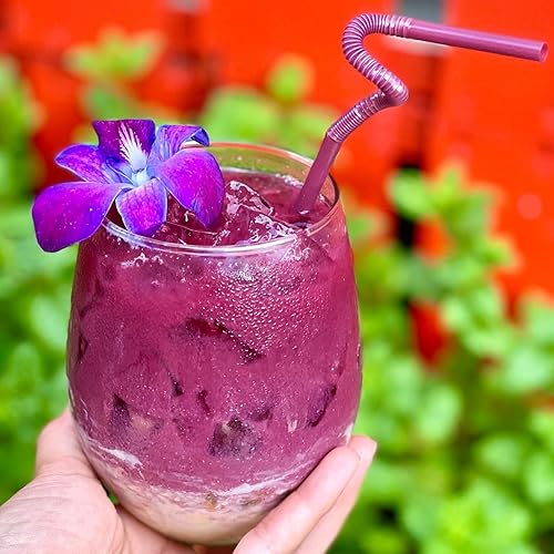 Miniatura 10 de Miami Fresh Orchid Flower OrchidClub USA Sunne Tropical Loose Bloom DIY Lei, decoración de alimentos y bebidas 5050 (amarillo y azul)