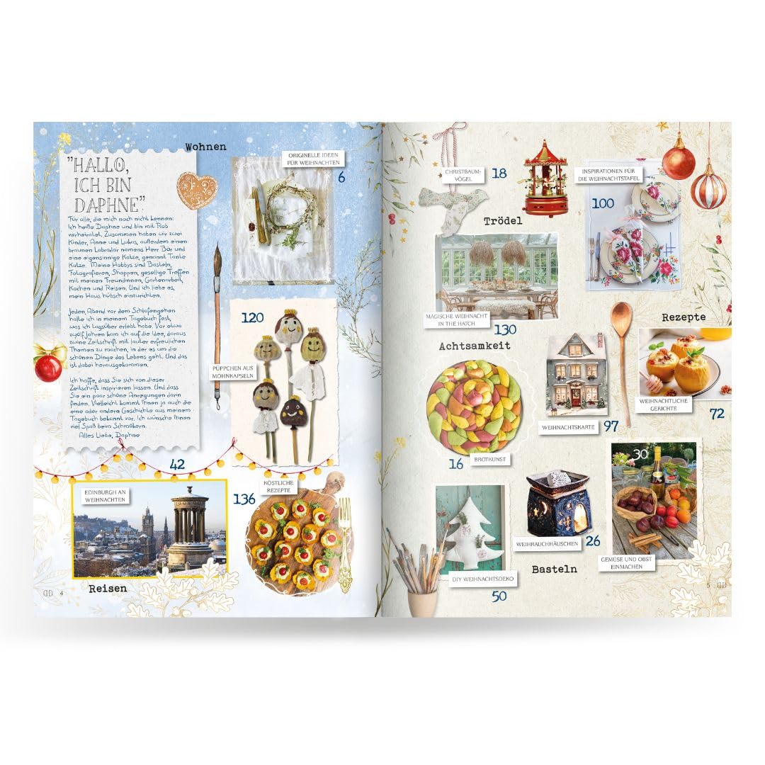 Daphne's Diary Magazyn #8 2024 (NIEMIECKI) | Magazyn o kreatywnym rzemiośle | dziennik estetyczny | tablica wizji | dziennik do kolorowania i samoopieki dla kobiet | idealny dla miłośników magazynów