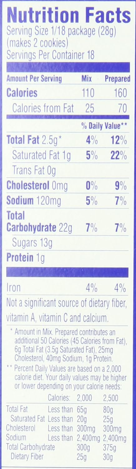 Pillsbury Chocolate Chip Cookie Mix, 17.5 Ounce (Pack of 12)