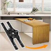 Aluminum Rotating Island Dining Table Slides Track, Extension Sliding Rail