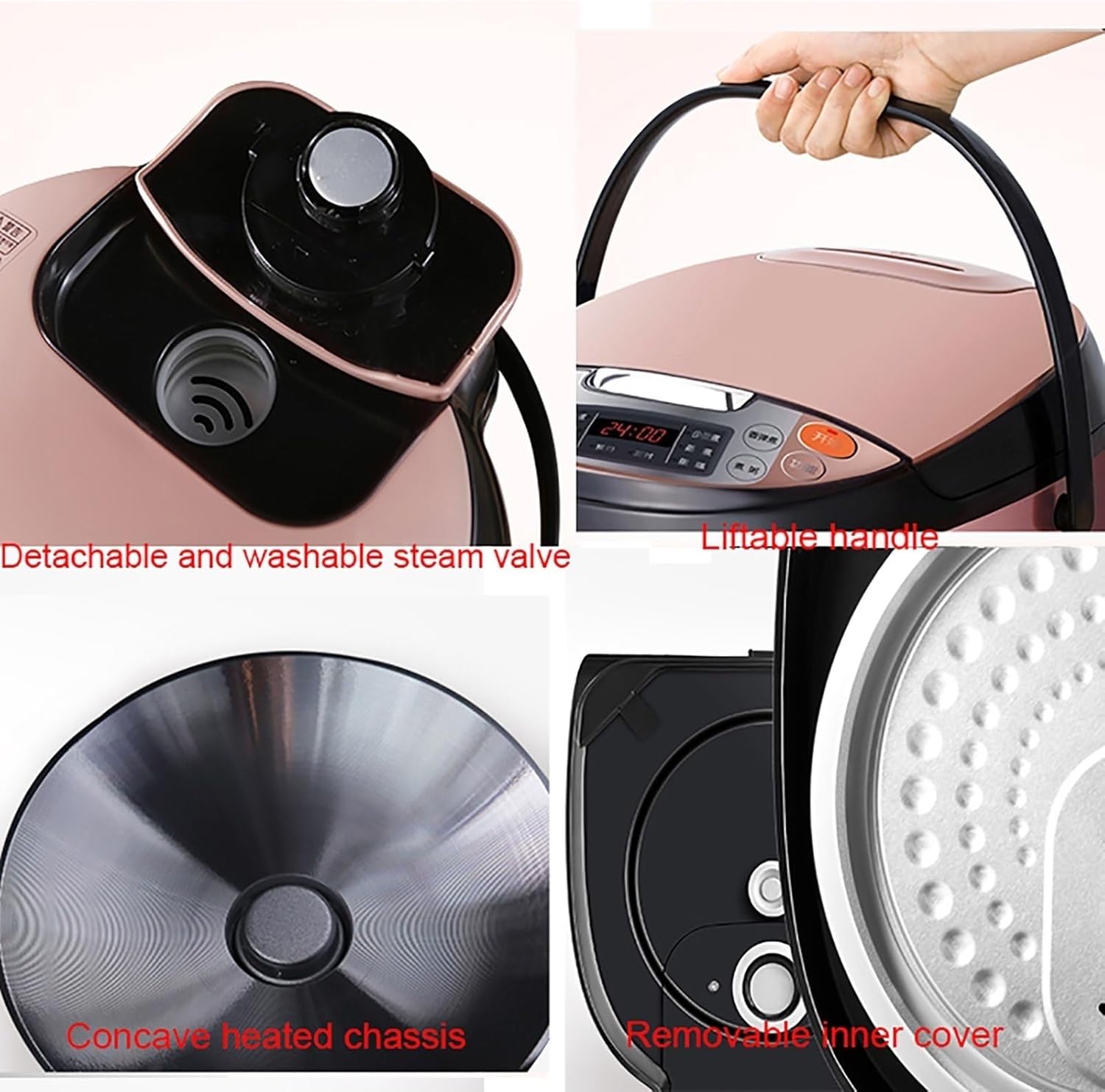 Rice Cooker (4L-750W) Smart Appointment, Household Large-capacity Rice Cooker, for Cooking Soup And Rice, for 2-6 People 220-240V US/EU