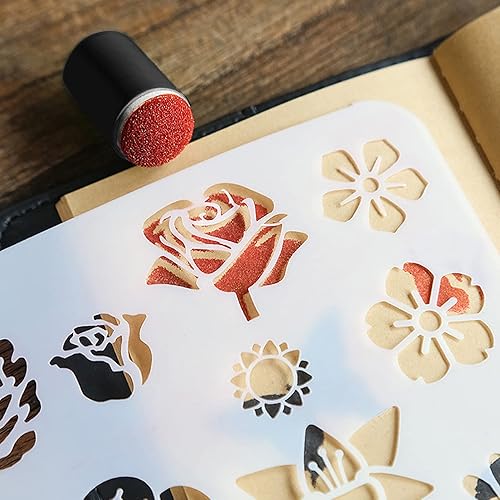 Miniatura 5 de Juego de 40 esponjas para dedos, esponja para dedos con caja de almacenamiento para pintar, dibujo, arte, tinta, manualidades, fabricación de