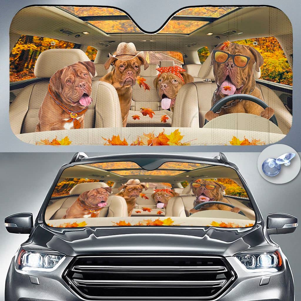 Parasole Per Auto Divertente Con Staffordshire Bull Terrier | Schermo Parabrezza Riflettente 70x130 Cm (M) O 76x140 Cm (L) | Protezione Solare Universale - 2
