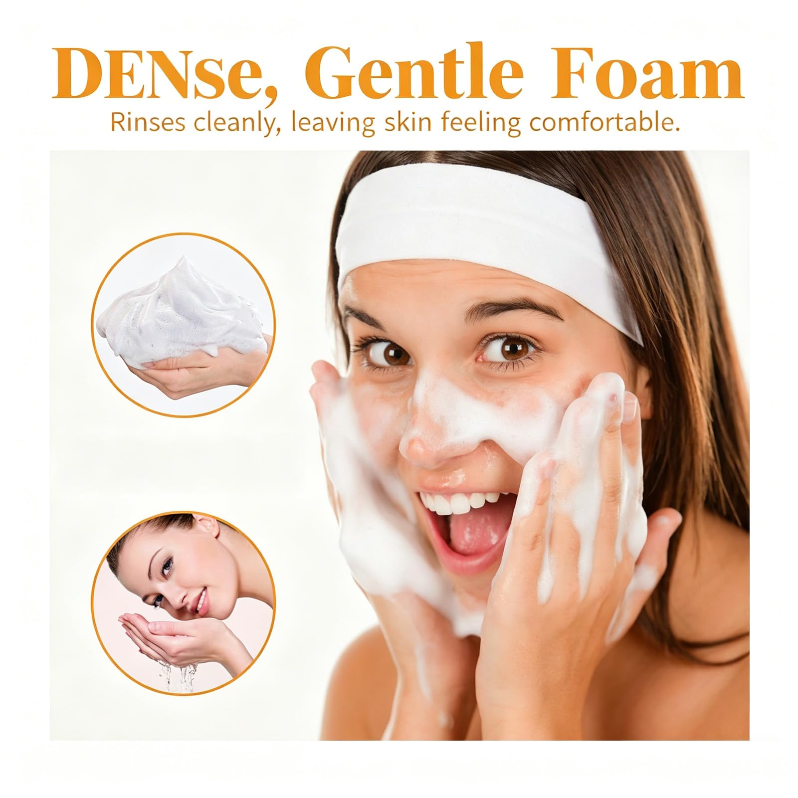 Kurkuma rozjaśniający środek do czyszczenia twarzy, kurkuma Glow Face Wash do ciemnych plam, nierównomierny odcień skóry, głęboko oczyszczający środek do czyszczenia twarzy ze szczotką, peeling