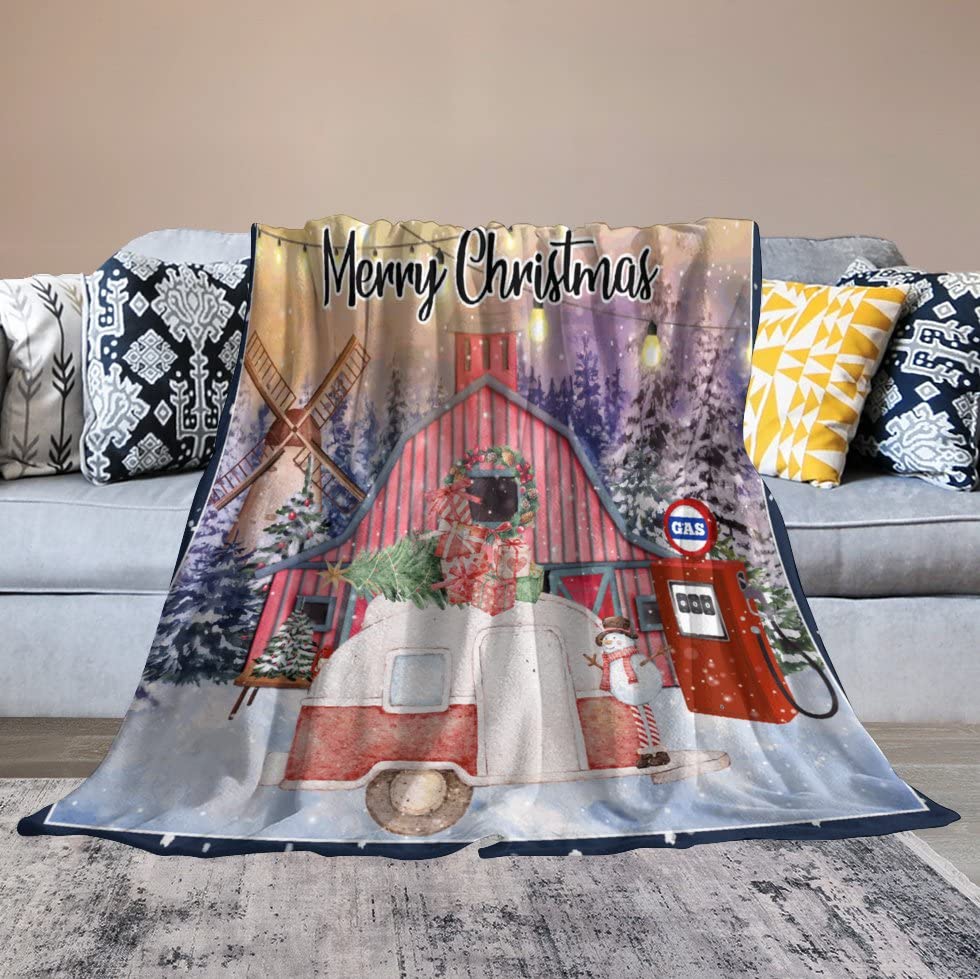 Couverture chaude Merry Christmas 130 x 150 cm double face - 5