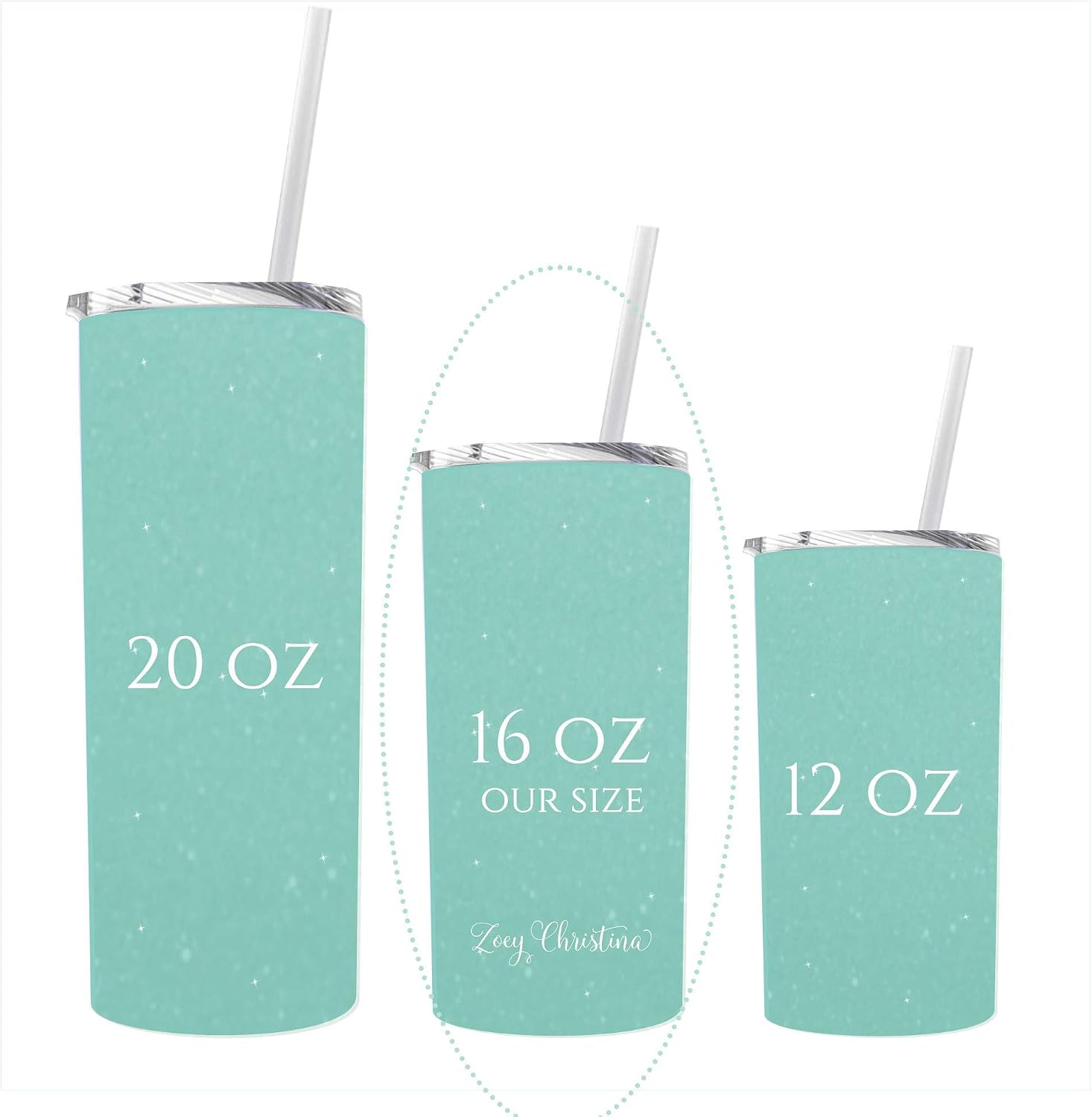 Horse Appreciation Gifts for Girls and Women Birthday Ideas Travel Tumbler or Coffee Mug for Her With Lid and Straw Mint 0300