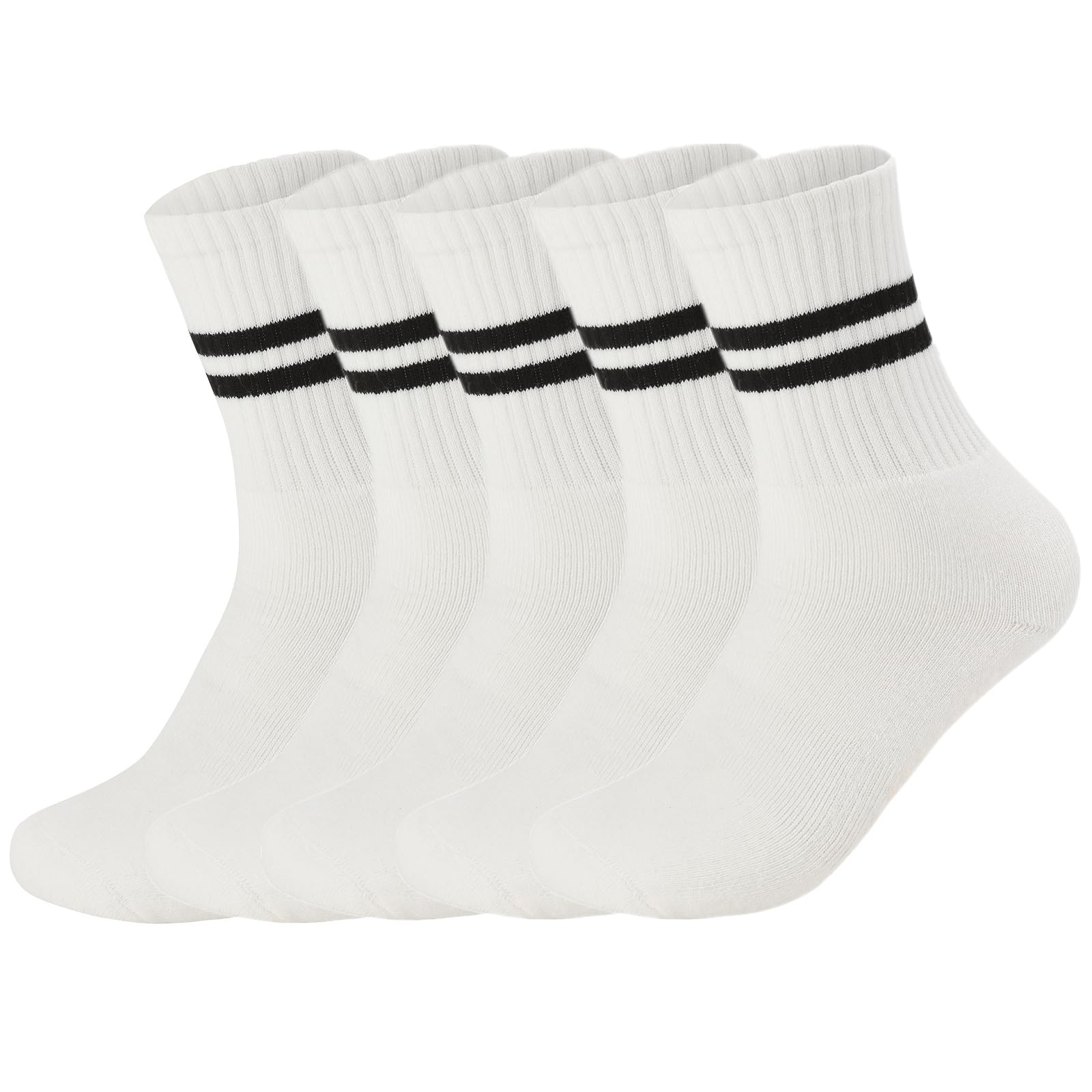 Flydo Pilates Grippy Socks with Grips for Women Yoga Non Slip Long Socks for Pure Barre, Ballet,Dance Workout 2-5 Pack