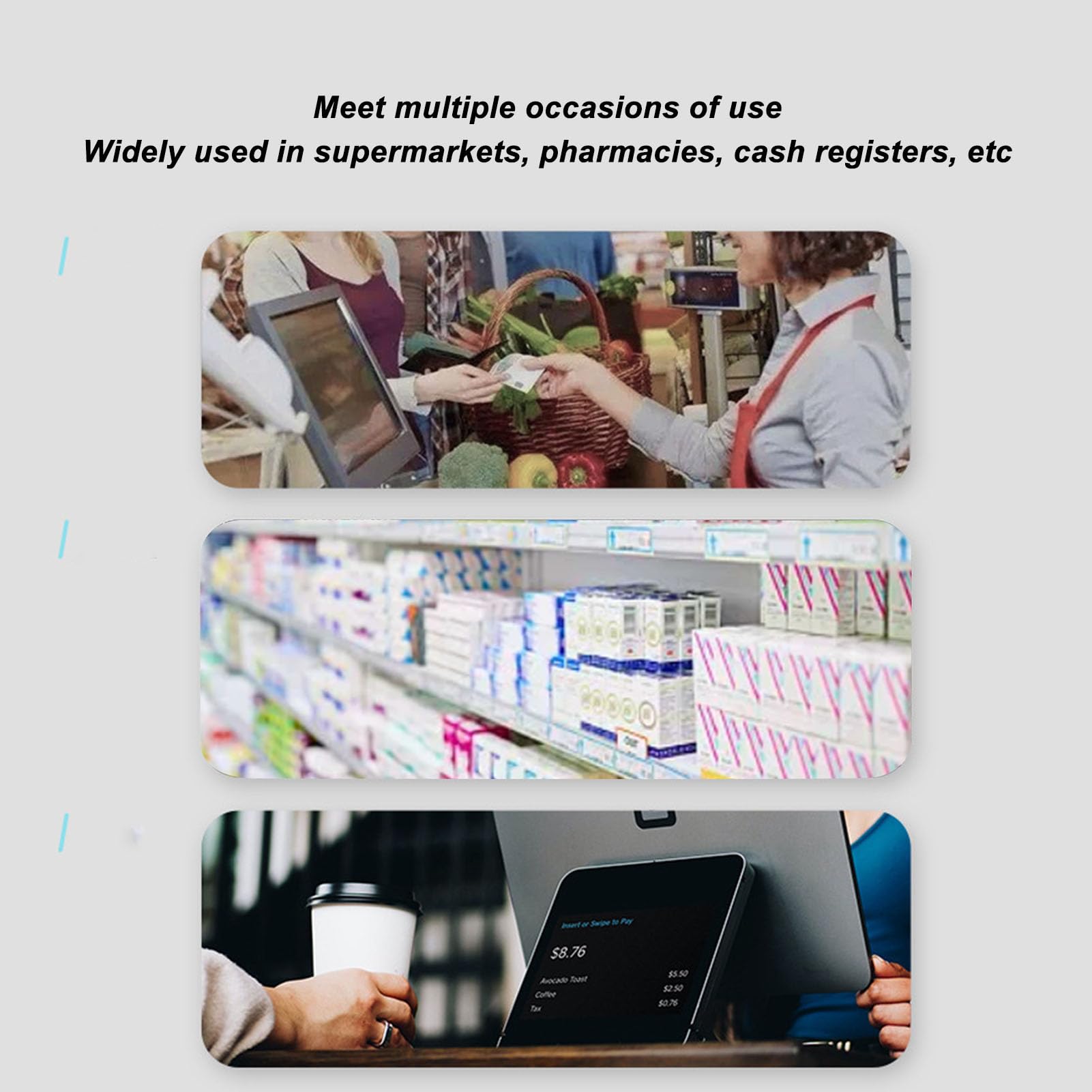 Lettore di Codici a Barre QR, Scanner di Codici a Barre da Tavolo, Rilevamento Automatico Kit Lettore di Codici a Barre Scanner della Piattaforma per Supermercato, Farmacia