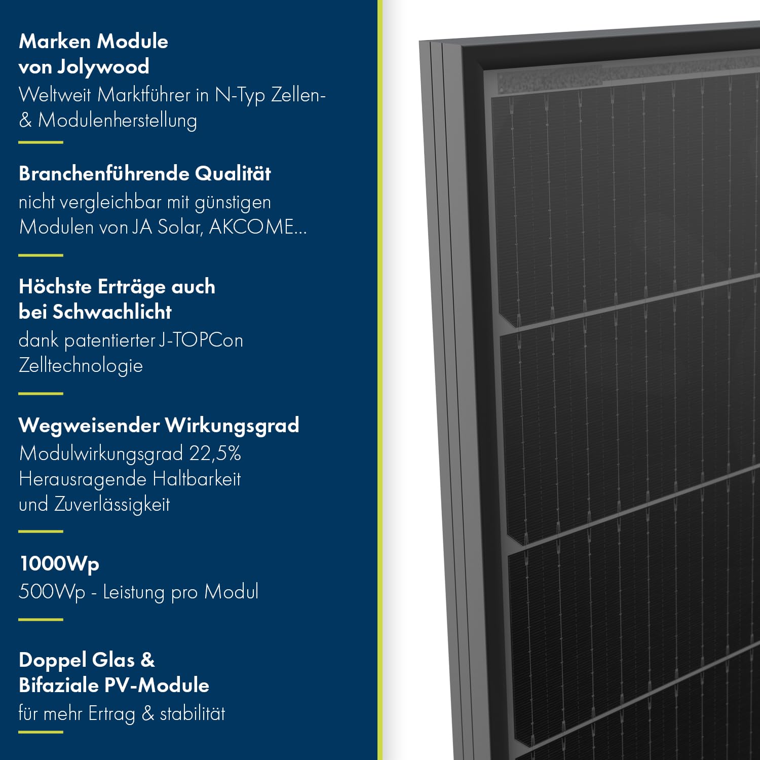 SPAUN Balkonkraftwerk 1000W p | 800W Komplettset mit bis zu 1300Wp bifazialer PV-Leistung und 3m Anschlusskabel zum Einstecken in die Steckdose - Wifi Fernüberwachung, Mini-PV-Anlage, N-TOPCon