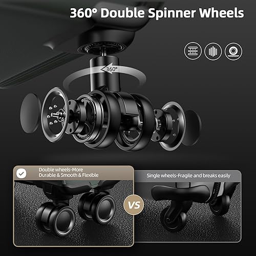 Miniatura 3 de SHOWKOO - Juegos de 3 maletas blandas, expandibles, ligeras y duraderas, con ruedas dobles giratorias, candado TSA (20 pulgadas24 pulgadas28