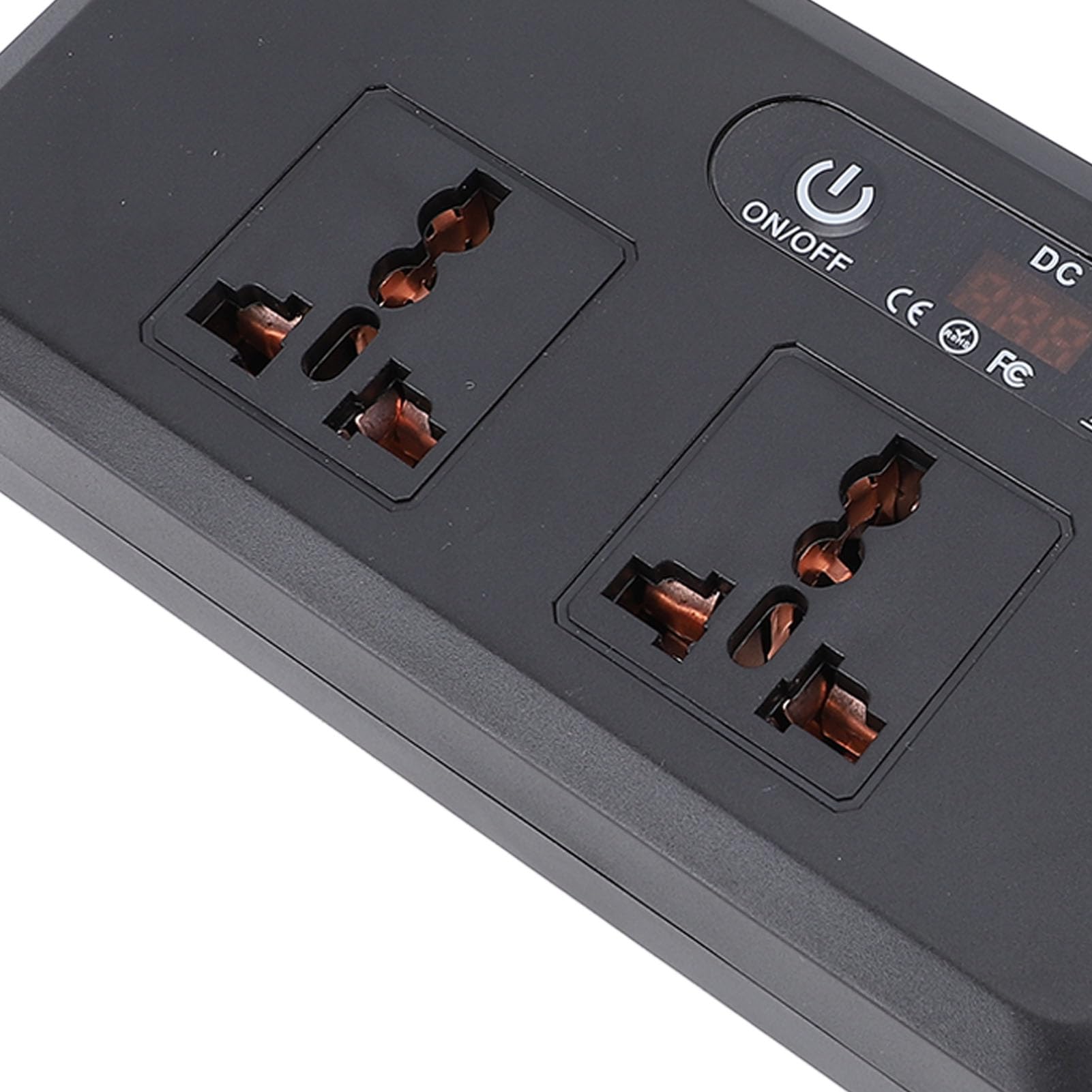 Jiawu Adaptateur de Sortie de Voiture 200W DC vers AC, avec Prises Universelles pour Charger des Appareils dans Les Voitures, Camping-Cars, ABS Durable