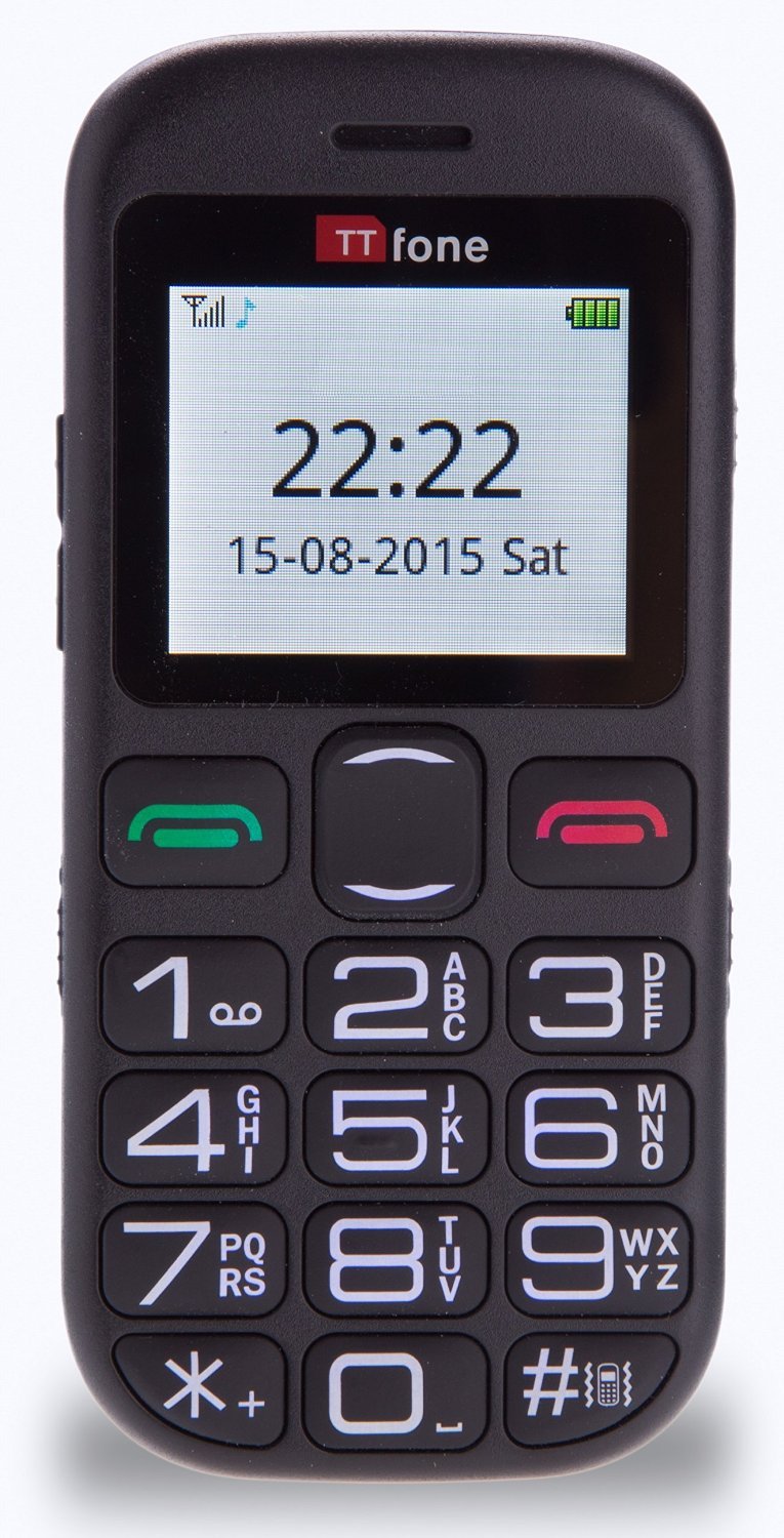TTfone Jupiter 2 TT850 - Big Button Easy Senior Mobile Phone with Dock Charger
