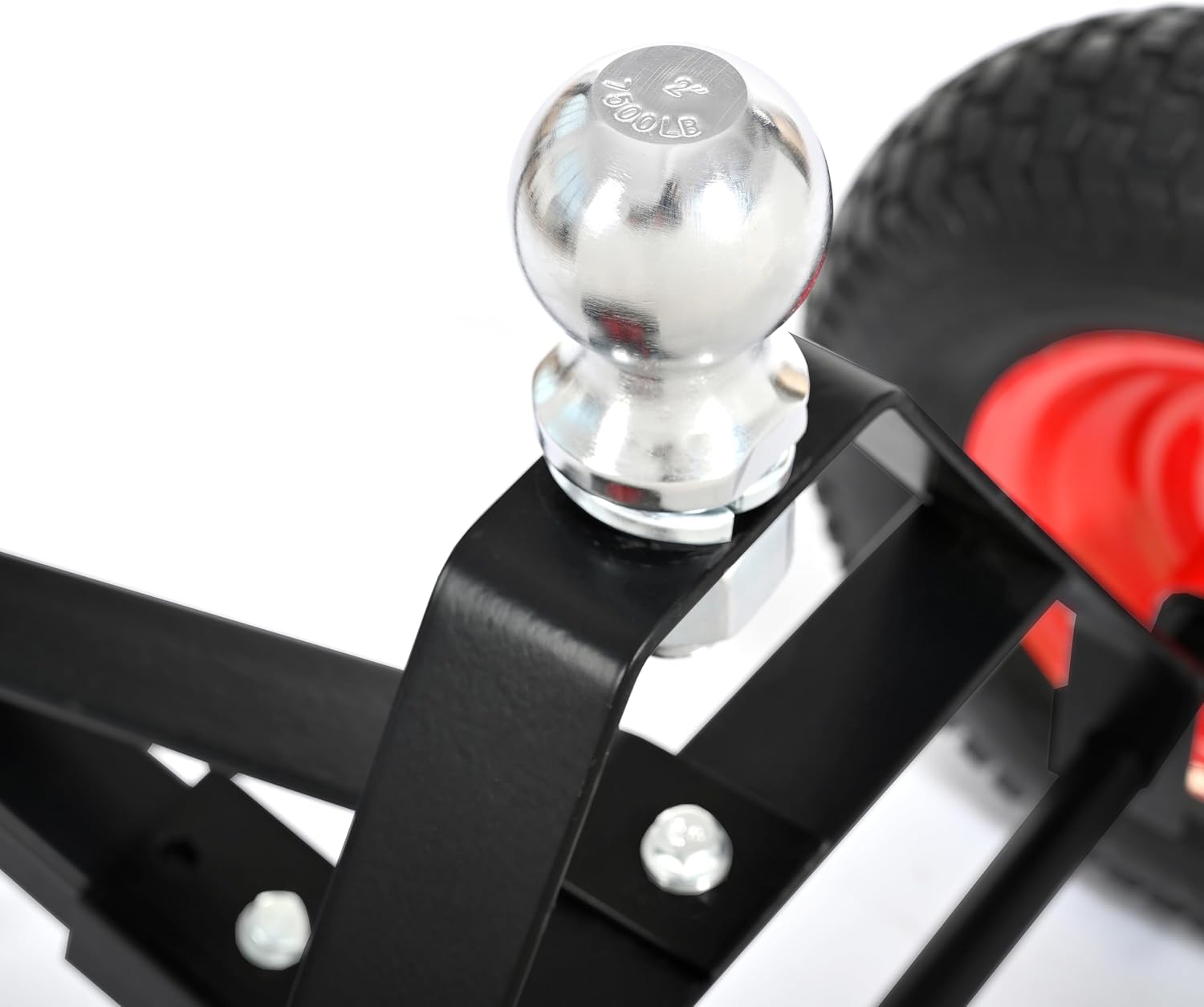 Heavy Duty Trailer Dolly 1000LB Capacity - Boat Trailer Mover with 13" Flat-Free Tires, Black Iron Trailer Dolly Mover with Wide Wheelbase for Stable Turning