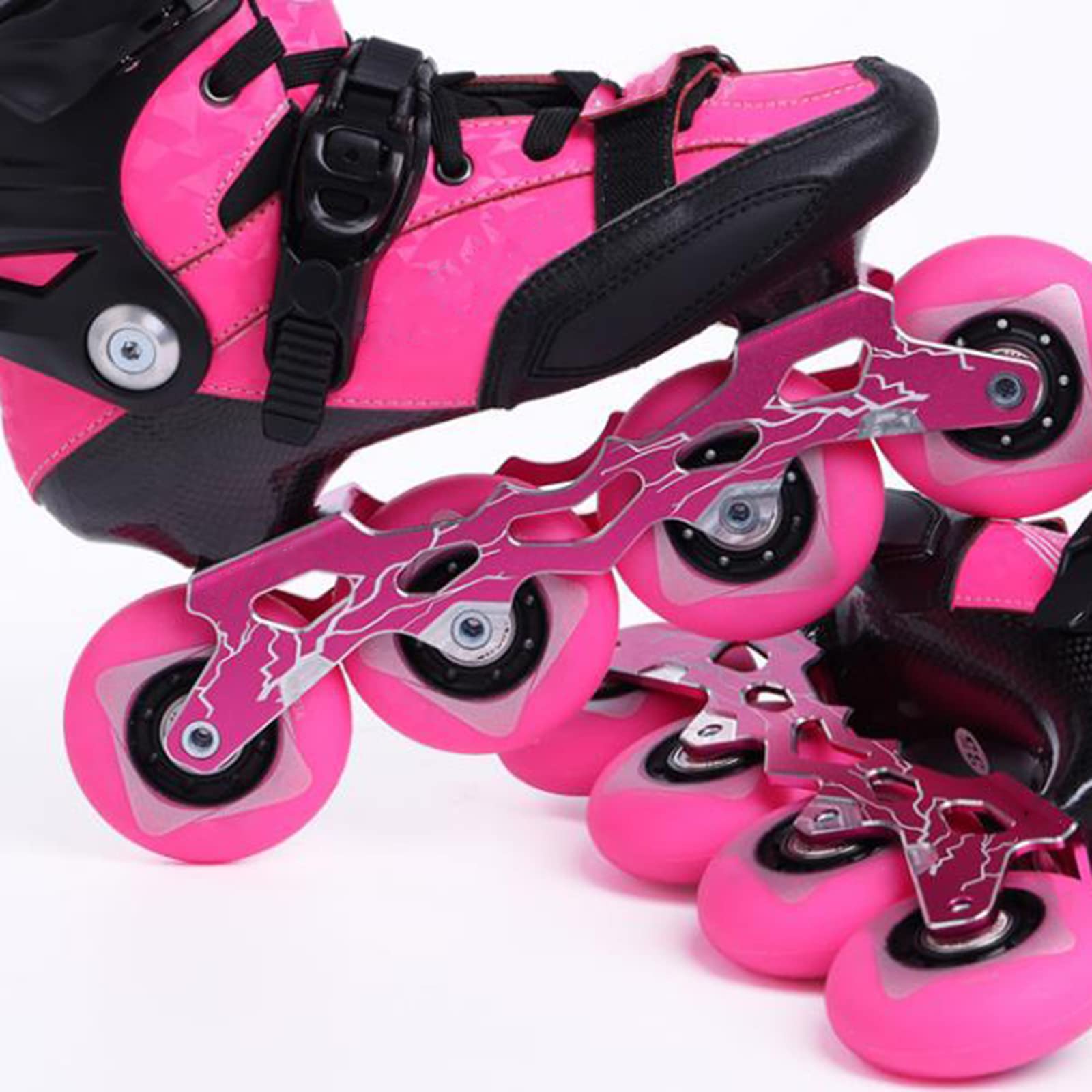 Genérico Ruedas de Repuesto para Patines en Línea Exterior Interior Rueda de Patinaje Callejero, 83A, 62 mm, 64 mm, 68 mm, 70 mm, 72 mm, 76 mm Y 80 mm, con Rodamientos Giratorios de Bajo Ruido.