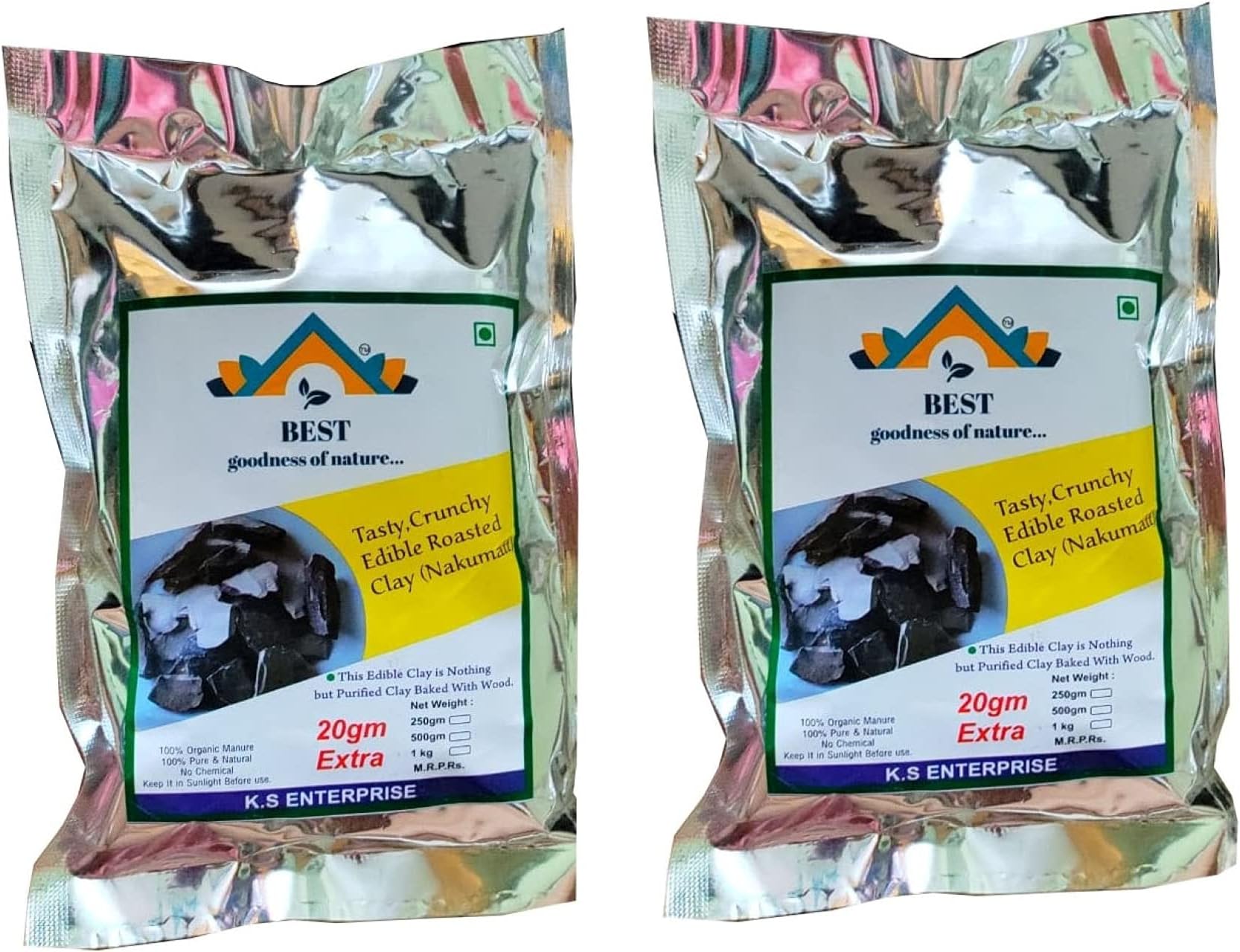 Best Indian Tasty Crunchy Edible Roasted Clay | Bhutdo | Khadi | Mitti | Butter Soil Manure | Roasted Nakumatt | Nakumatt Clay (Pack of 1kg)