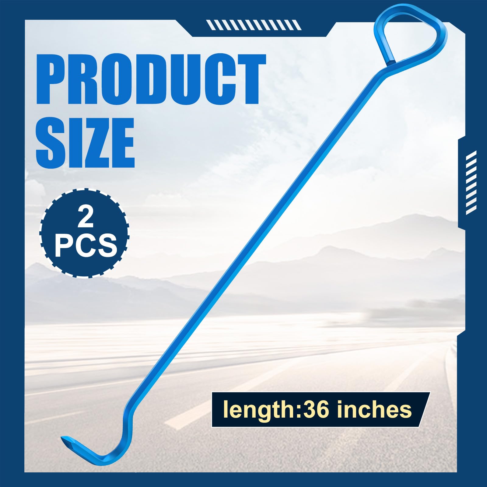 Manhole Cover Hook Tool - 36" Heavy Duty -2